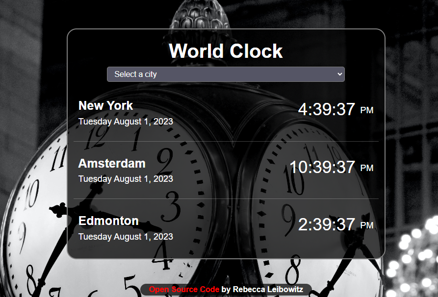 world clock